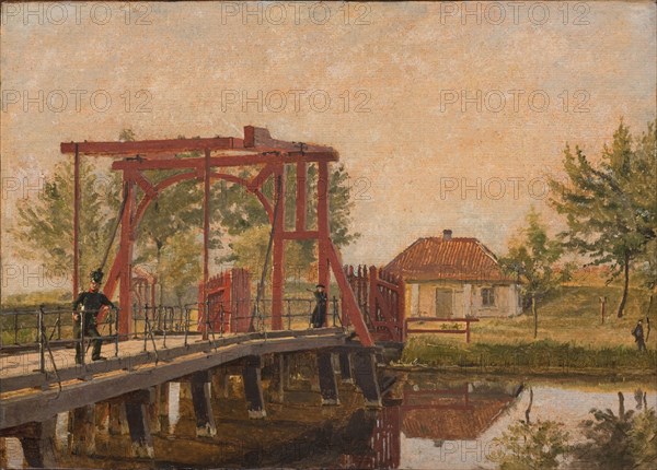 View of the North Bridge of the Citadel. Study, 1835-1839. Creator: Christen Købke.