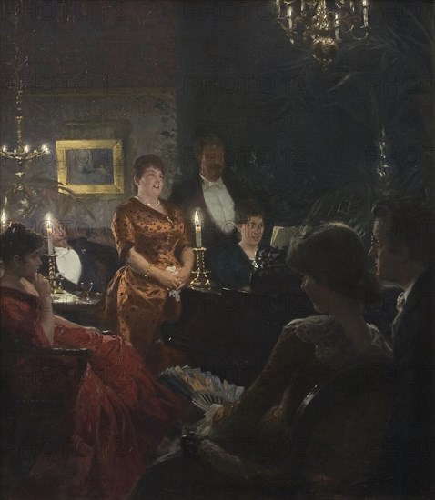 A Duet, 1887. Creator: Peder Severin Kroyer.