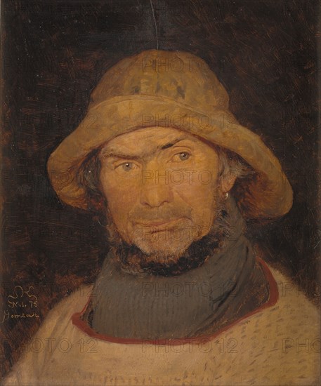 Portrait of a fisherman from Hornbæk, 1875. Creator: Peder Severin Kroyer.