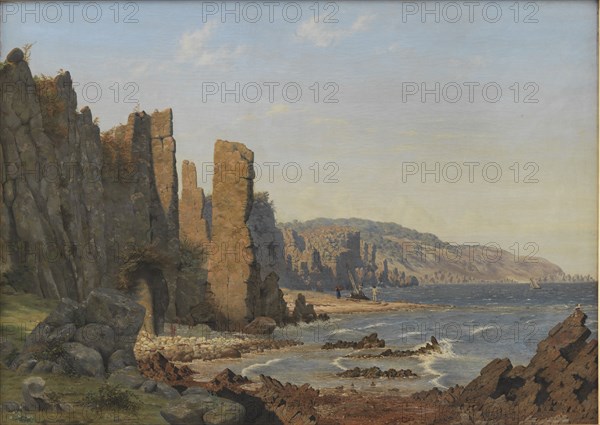 A Rocky Coast. Ro, Bornholm, 1843. Creator: Vilhelm Kyhn.