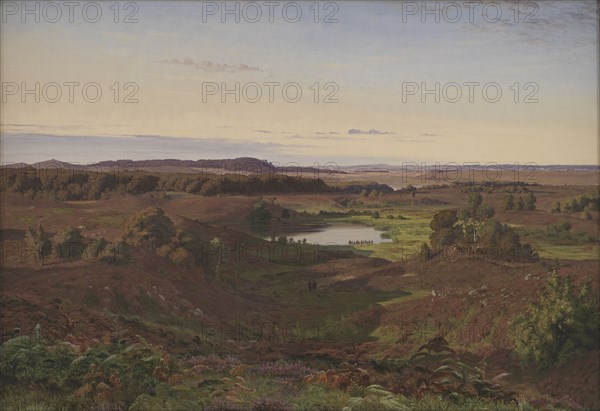 Landscape in the North of Zealand. Afternoon, 1849. Creator: Vilhelm Kyhn.