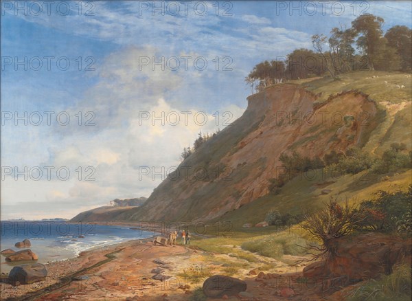 A Danish Coast. View from Kitnæs on Roskilde Fjord. Zealand, 1843. Creator: Johan Thomas Lundbye.