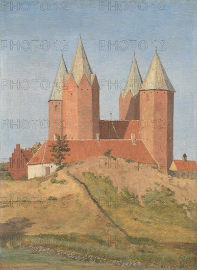 Kalundborg Church, 1837. Creator: Johan Thomas Lundbye.