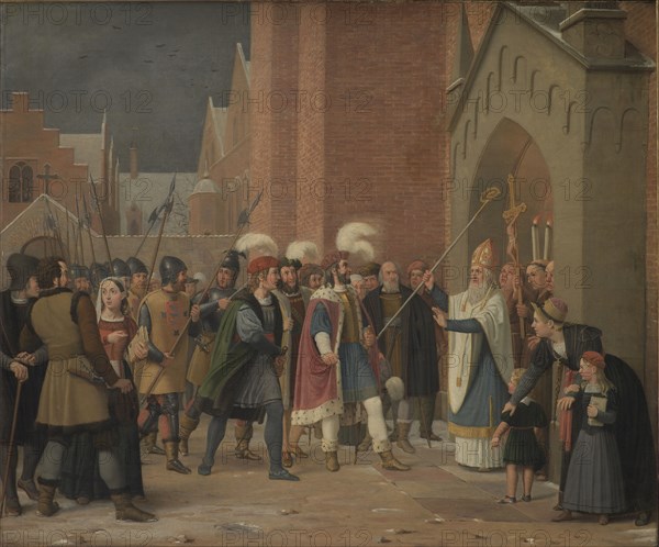 Svend Estridsen and Bishop Vilhelm, 1832. Creator: Wilhelm Marstrand.