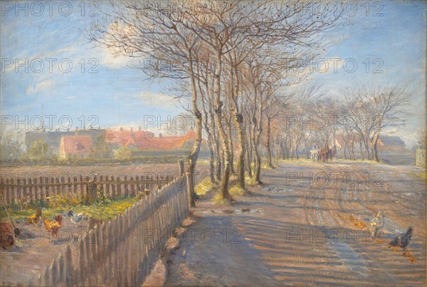 Country Lane with Trees. Kastrup, 1891. Creator: Theodor Esbern Philipsen.