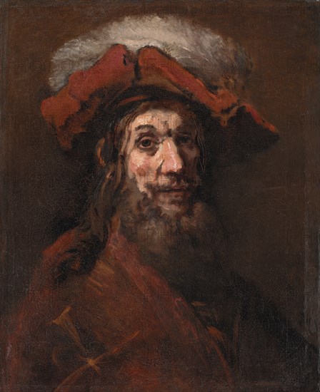 Sketch for The Knight with the Falcon, known as "The Crusader";The Crusader, 1659-1661. Creator: Rembrandt Harmensz van Rijn.