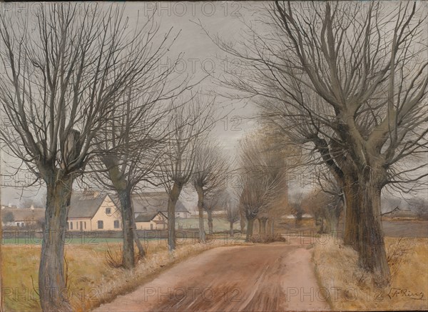 A Road near Vinderod, Zealand, 1898. Creator: Laurits Andersen Ring.