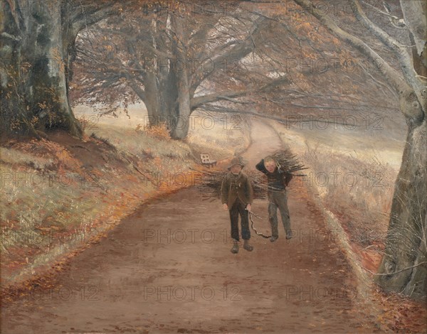 Footpath near Herlufsholm, Zealand, 1890. Creator: Laurits Andersen Ring.