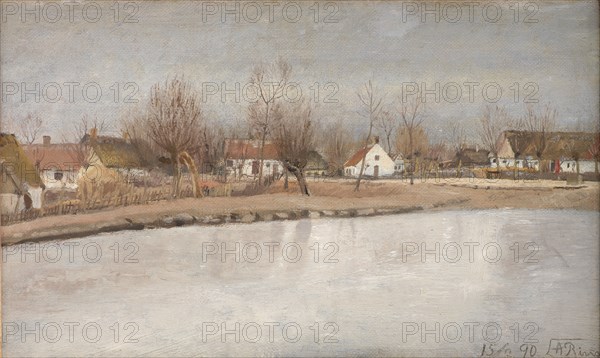 The Village Pond at Ring, Zealand, 1890. Creator: Laurits Andersen Ring.