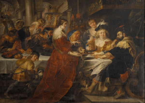 The Feast of Herod. Salome Bringing the Head of St John the Baptist on a Charger, 1600-1699. Creator: Peter Paul Rubens.