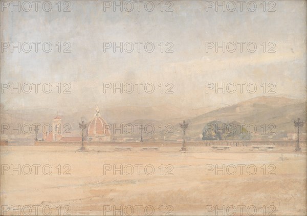 Piazzale Michelangelo near Florence, 1910. Creator: Karl Schou.