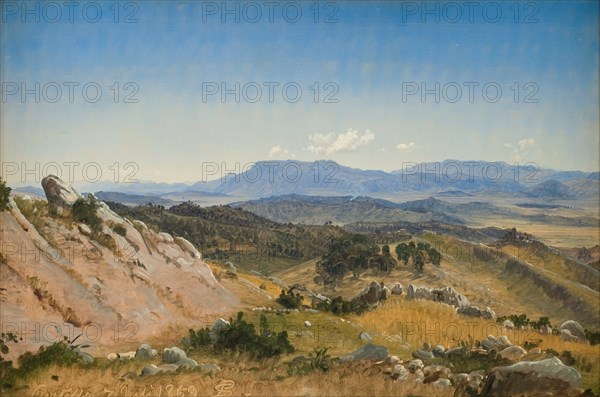 Rocky Hills near Civitella, 1869. Creator: Peter Christian Thamsen Skovgaard.