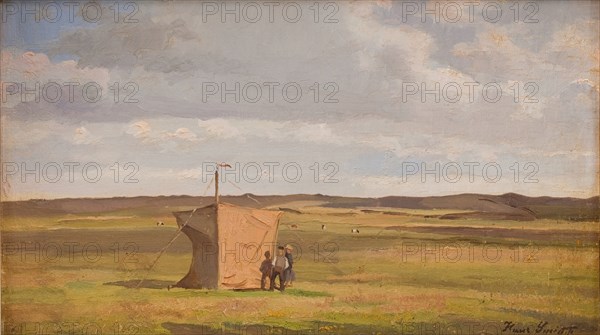 The Artist's Shelter on the Moors in Jutland, 1908-1911. Creator: Hans Smidth.