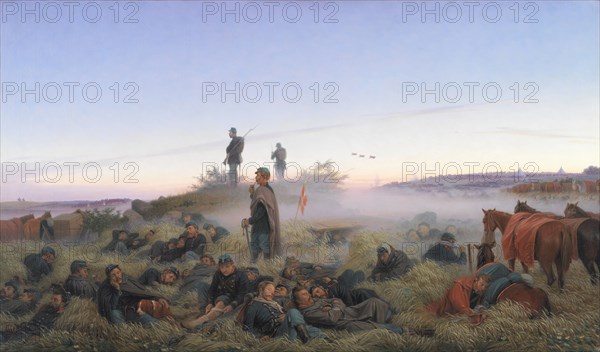 The Morning After the Battle of Isted 25 July 1850, 1876. Creator: Jorgen Sonne.