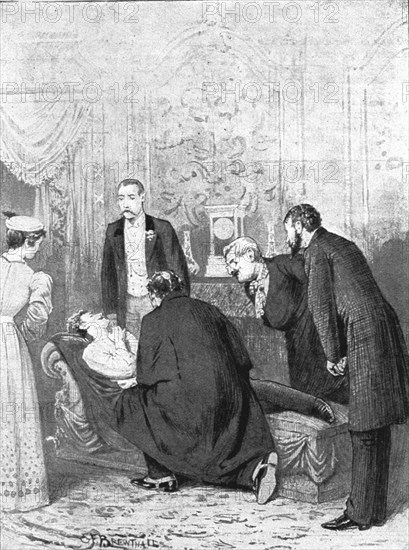 ''Scenes now being acted in the London Theatres; "The American" at the Opera Comique Theatre', 1891. Creator: Edward Frederick Brewtnall.