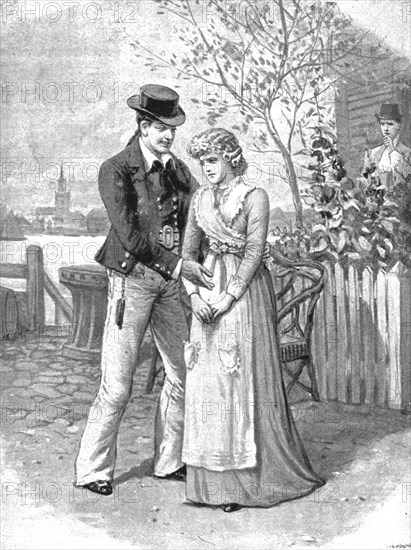 ''Scenes now being acted in the London Theatres; "A Sailors Knot" at Drury Lane Theatre', 1891. Creator: Charles Joseph Staniland.