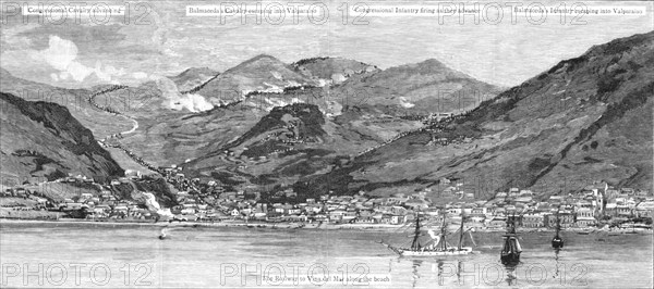 '' The Civil War in Chili, The Battle outside Valparaiso', 1891. Creator: Unknown.