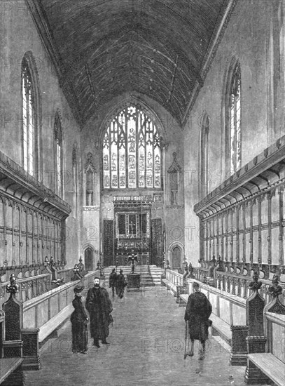 ''The New Chapel, Queens College, Cambridge', 1891. Creator: Unknown.