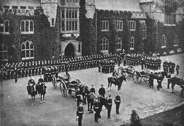 '' Young England -- Parade of the Cadets at Malvern College', 1891. Creator: George Meisenbach.