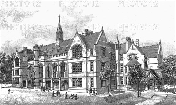 ''The New Grammer School Buildings at Bedford', 1891. Creator: Unknown.