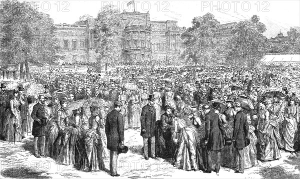 'H.R.H. The Prince of Wales attending Her Majesty at the Royal Jubilee Garden Party..., 1887', 1891. Creator: Unknown.