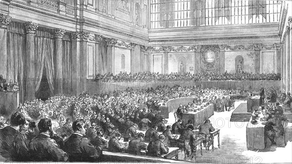 ''Meeting of the Delegates to the Peace Congress at Rome', 1891. Creator: Unknown.