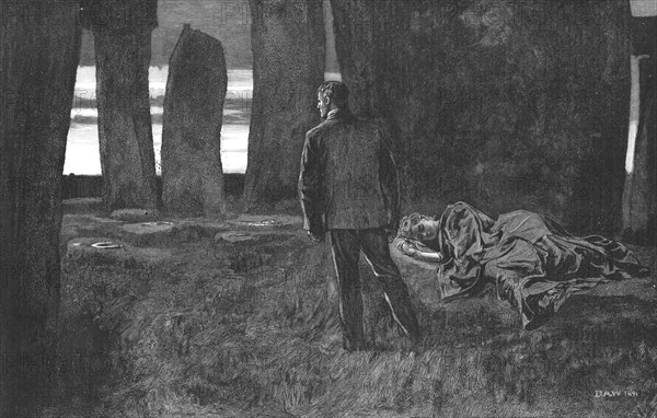 Scene from "Tess of the D'Urbervilles", by Thomas Hardy, 1891. Creator: Hubert von Herkomer.