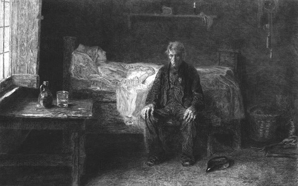 'Nothing Left', after Josep Israels', c1880-83. Creator: Adolphe Alphonse Gery-Bichard.