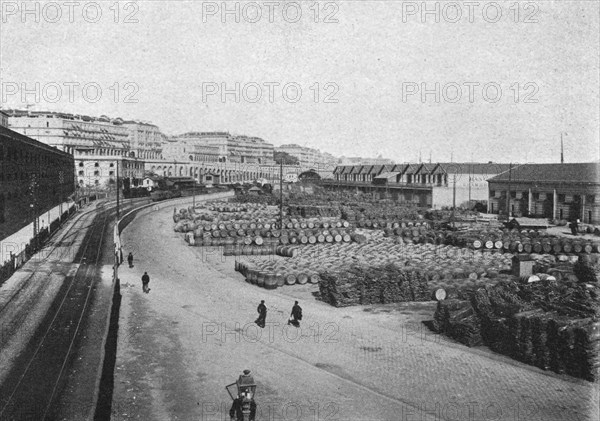 ''Les quais d'Alger; Afrique du nord', 1914. Creator: Charles Chusseau-Flaviens.