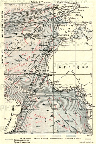 ''Les routes l'Atlantique; L'Ouest Africain', 1914. Creator: Unknown.