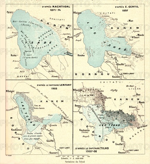 ''Variations du Tchad; L'Ouest Africain', 1914. Creator: Unknown.