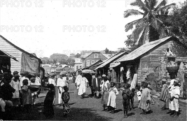 ''Freetown. Une rue; L'Ouest Africain', 1914. Creator: Unknown.