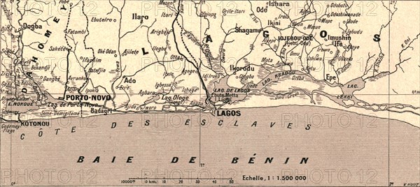 ''Chapelet lagunaire du golfe de Guinee; L'Ouest Africain', 1914. Creator: Unknown.