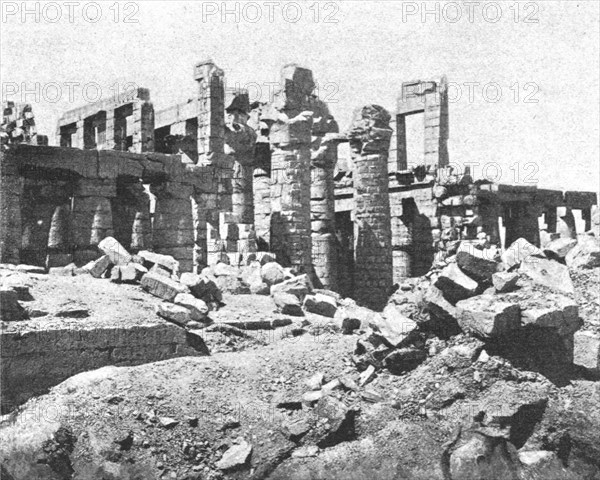 ''Karnak: Ruines du troisieme pylone du grand temple; Le Nord-Est Africain', 1914. Creator: Unknown.