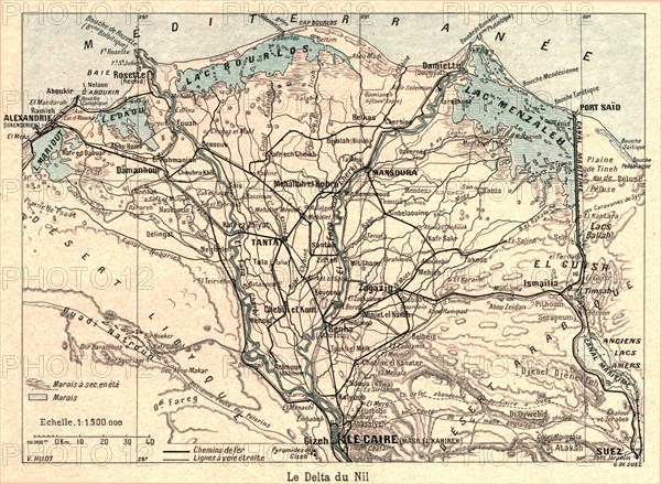 ''Le Delta du Nil; Le Nord-Est Africain', 1914. Creator: Unknown.