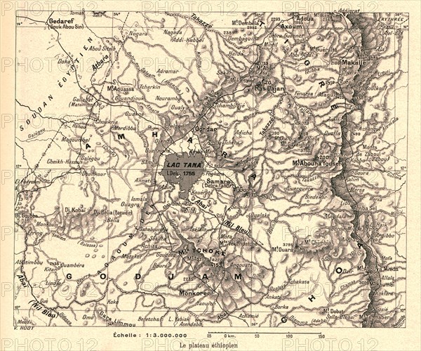 ''Le plateau ethiopien; Le Nord-Est Africain', 1914. Creator: Unknown.