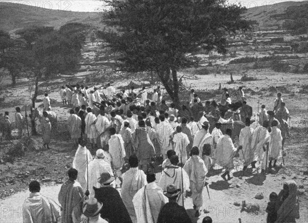 ''Une fete religieuse en Abyssinie; Le Nord-Est Africain', 1914. Creator: Unknown.