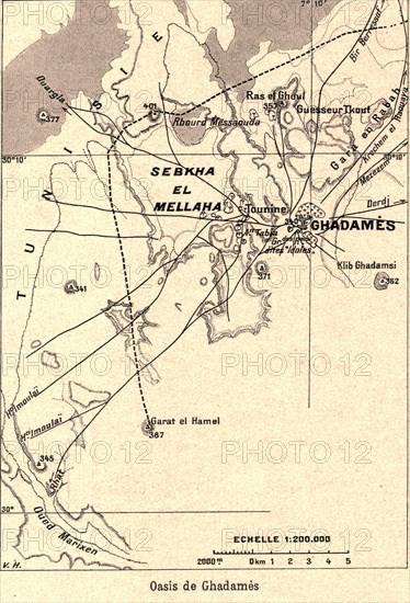 ''Oasis de Ghadames; Le Nord-Est Africain', 1914. Creator: Unknown.