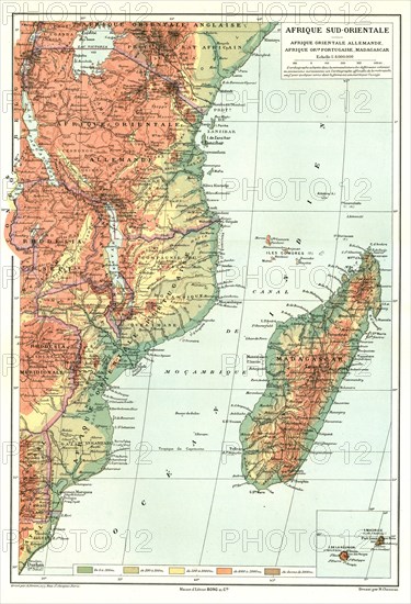 ''Afrique Sud- Orientale; Afrique Australe', 1914. Creator: Unknown.