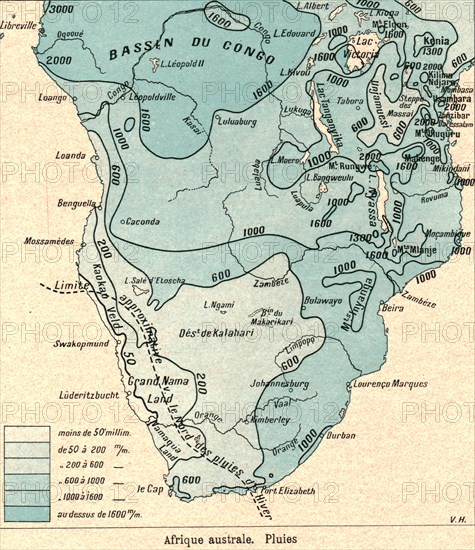 ''Afrique australe. Pluies; Afrique Australe', 1914. Creator: Unknown.