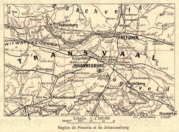 ''Region de Pretoria et de Johannesburg; Afrique Australe', 1914. Creator: Unknown.