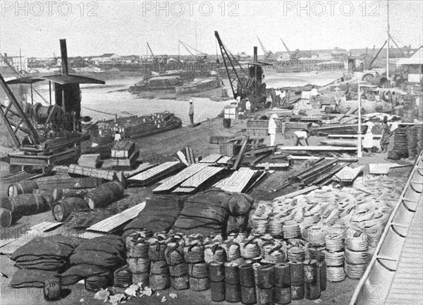 ''Les quais de Beira; Afrique Australe', 1914. Creator: Unknown.