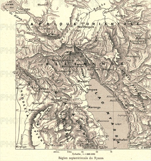 ''Region septentrionale du Nyassa; Afrique Australe', 1914. Creator: Unknown.