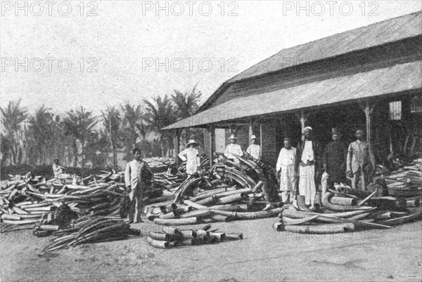 ''Un depot d'ivoire dans lAfrique orientale allemande; Afrique Australe', 1914. Creator: Unknown.