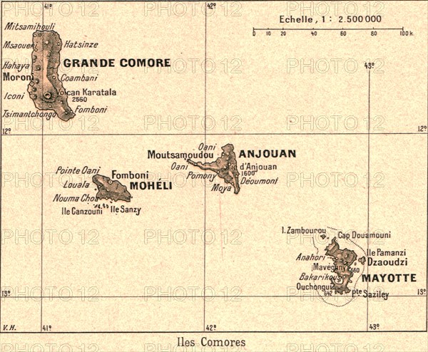 ''Iles Comores; Iles Africaines de la mer des Indes', 1914. Creator: Unknown.