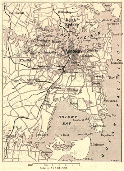 ''Sydney et Botany-Bay; Les Terres Du Pacifique', 1914. Creator: Unknown.