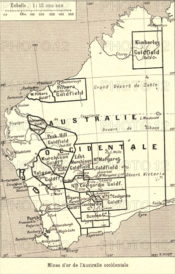 ''Mines d'or de l'Australie occidentale; Les Terres Du Pacifique', 1914. Creator: Unknown.