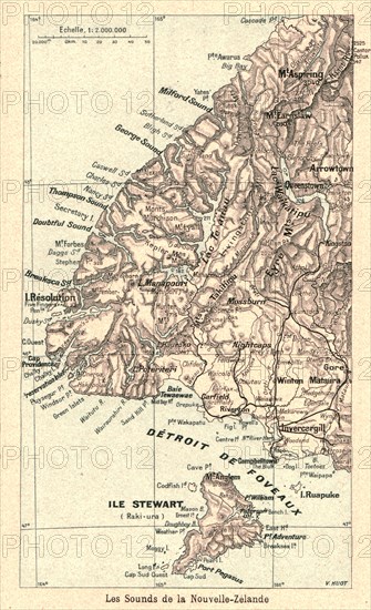 ''Les Sounds de la Nouvelle-Zelande; Les Terres Du Pacifique', 1914. Creator: Unknown.