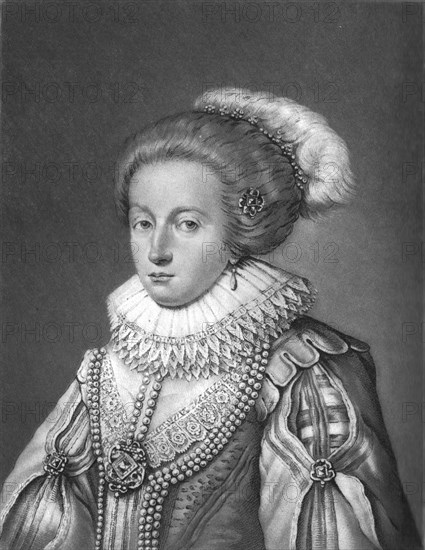 ''Elizabeth, Queen of Bohemia and Daughter of James 1st; Obit 1662', 1813. Creator: Robert Dunkarton.