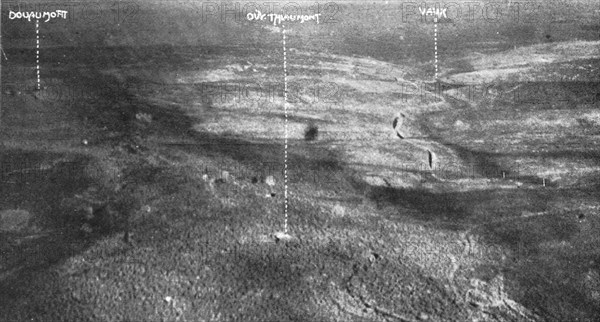 'Thiaumont; Deux aspects du champ de bataille de Thiaumont', 1916. Creator: Unknown.